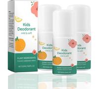 Fragancia cítrica vainilla en roll-on | 3x50 ml Desodorante infantil niños y niñas | Desodorantes axilas seguros y no grasos niños | Desodorante antitranspirante natural cuidado piel en verano