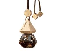 Fragancia Colgante Para Coche: Botella De Perfume Para Vehículo, Difusor De Tapa De Madera, Decoración De Compacta | Colgante Para Espejo Retrovisor Creativo, Para El Hogar, Oficina, Viaje
