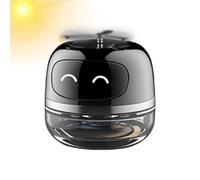 Fragancia para coche, Ambientador solar de 9x9,3 cm para salpicadero de coche, Difusor de ambientador para coche con robot solar, Decoración de salpicadero, Eliminador de olores para coche, lugar de t