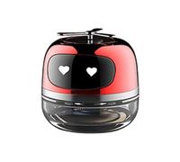 Fragancia para coche, Ambientador solar de 9x9,3 cm para salpicadero de coche, Difusor de ambientador para coche con robot solar, Decoración de salpicadero, Eliminador de olores para coche, lugar de t