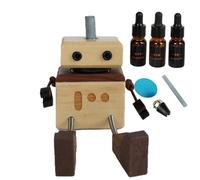Fragancia para coche, robot tambaleante, ambientador de aire para coche, difusor con perfume, accesorio de coche para regalo de cumpleaños
