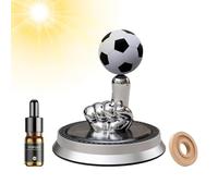 Fragancia solar para automóvil, Ambientadores solares giratorios para automóviles con dedos de fútbol, Aromaterapia de perfume giratorio para automóviles con energía solar de larga duración, Accesor