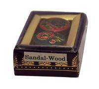 Fragancia sólida natural Chakra Sándalo para mujeres y hombres, hecho a mano con aceites esenciales, vegano y de larga duración 0,14 oz