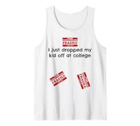 Frágil Colegio Drop Off Humor Vacío Nido Risas Camiseta sin Mangas