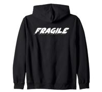 Frágil | Delicado rompible, debe ser italiano ha Sudadera con Capucha