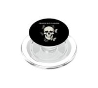 Frágil Pero Sin Miedo Cráneo Mariposa Gótico Oscu PopSockets PopGrip para MagSafe