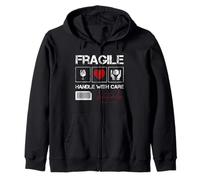 Fragile Handle with Care Graphic Cool Designs, Love Care Sudadera con Capucha