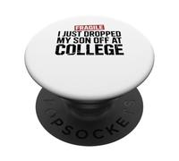 Fragile I Just Dropped My Son Off at College PopSockets PopGrip Adhesivo