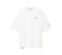 Fragon - holografic logo oversize t-shirt white, l/xl