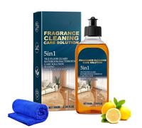 Fragrance Cleaning Care Solution 5 en 1, limpiador de suelos, 5 en 1, limpiador de suelos de madera, abrillantador y restaurador para un brillo duradero (1, 100 ml)
