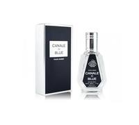 Fragrance World Canale Di Blue Eau de Parfum pour Homme, 50 ml, Notas de Pomelo, Limón y Pimienta Rosa