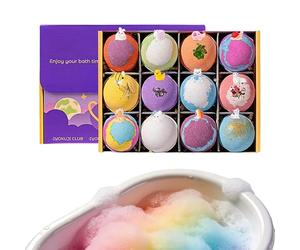 Fragrant Bath Spheres, Refreshing Foam Soap, 2.5 Inches Bubble Bath with Gentle Moisturizer, Colorful Baths Toy for Fun Play, Kids Baths Set with Safe Gift for Girls and Boys