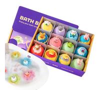 Fragrant Bubble Bath - 12 Pieces Bath Bom, Plush Balls with Toy Surprise Use, Relaxation Tool, Activity Toy, Play Tool for Providing Relaxing Home Time Pampering Sessions to Girls Youth Wife Mom
