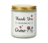 Fragrant Scented Candle in Jar Plant Formulas Golden Lid Long Hour Burn Time Stress Relief Aromatherapies Gift Essential Oil