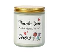Fragrant Scented Candle in Jar Plant Formulas Golden Lid Long Hour Burn Time Stress Relief Aromatherapies Gift Essential Oil
