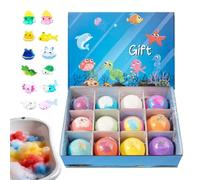 Fragrant Shower Salt Balls, Quick Dissolving Bath Gadgets, 2 Inch Bathtub Salt Balls with Toys Inside, Bath Accessory, Shower Ball with Design Kids Toy for Boys Girls Child Home Bathroom Preschool