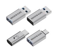Frahou Adaptador de blindaje de datos USB a tipo C Bloquea la transferencia de datos y protege la privacidad. Accesorios de seguridad de bloqueo de datos USB