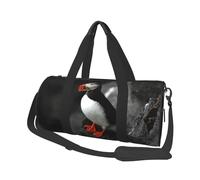 Frailecillo Atlántico Pájaro Pico Sentarse Roca, Bolsa de Viaje de Gran Capacidad, Bolso Redondo, Bolsa de Viaje Deportiva, Bolsa de Mano, Bolsa de Fitness