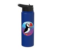 Frailecillo Aves Aves marinas Islandia Amantes de los Stainless Steel Insulated Water Bottle