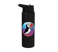 Frailecillo Aves Aves marinas Islandia Amantes de los Stainless Steel Insulated Water Bottle
