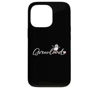 Frailecillo de Groenlandia con Bandera de corazón - Lindo Recuerdo ártico Carcasa para iPhone 13 Pro