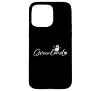 Frailecillo de Groenlandia con Bandera de corazón - Lindo Recuerdo ártico Carcasa para iPhone 15 Pro MAX