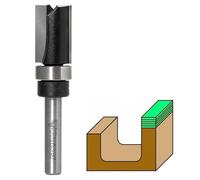 Fraiser Fresa copiadora - fresa para madera con rodamiento, diámetro 12,7 mm, vástago 6 mm - compatible con fresadora para madera y tupia fresadora