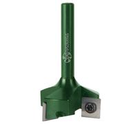 Fraiser Tornado Sniper - Fresa para madera con 3 plaquitas HM radiadas intercambiables 10,5 mm, diámetro 31,8mm, vástago 6,35mm - fresadora manual y CNC, ideal para planear, nivelar, bordes y ranuras