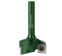 Fraiser Tornado Sniper - Fresa para madera con 3 plaquitas HM radiadas intercambiables 10,5 mm, diámetro 35 mm, vástago 8 mm, para fresadora manual y CNC, ideal para planear, nivelar, bordes y ranuras