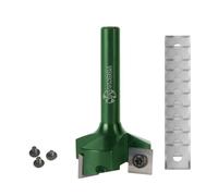 Fraiser Tornado Sniper - Kit fresa para madera diámetro 35 mm, vástago 8 mm, con 10 plaquitas HM radiadas 10,5 mm, tornillos y llave Torx T15, para fresadora manual y CNC