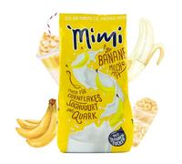 Fraix Mimi Milk Milk Banana Bebida Polvo 6 x 400 g - Pack de 6 - Polvo de bebida soluble en leche con sabor a plátano - Soluble en frío y caliente - Ideal para ocio, camping, viajes