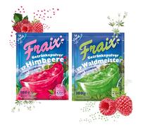 FRAIX Polvo de bebida frambuesa + Waldmeister (50 unidades de 25 x 100 g) afrutado y refrescante - con vitamina C