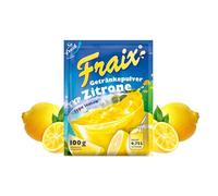 FRAIX Polvo de limón para bebidas, paquete de 50 unidades (50 x 100 g), polvo instantáneo de frutas con sabor cítrico, polvo de fruta perfecto para viajes, fiestas de cumpleaños