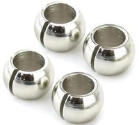 Fraizoe RC Juego de cabezales de bola de suspensión de aluminio para Tamiya TT-02, 4 piezas de actualización mecanizadas CNC de baja fricción - Sustituye al componente original de fábrica 54559