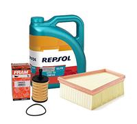 Fram Pack Repsol Elite TDI 5w40 505 01 + Filtro Aceite y Aire para Motores Volkswagen/Seat TDi