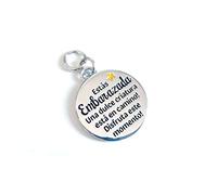 Framan Charm, abalorio con Forma de ángel y Mensaje - Estás Embarazada Una Dulce Criatura está en Camino! Disfruta Este Momento! -. De aleación de Zinc.