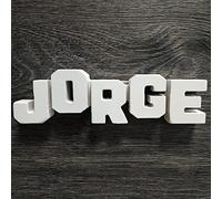 Framan MDF Personalizado con Nombres, Letras de Madera Decorativas con Nombres de Chico o Chica (Jorge)