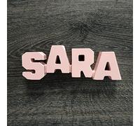 Framan MDF Personalizado con Nombres, Letras de Madera Decorativas con Nombres de Chico o Chica (Sara)