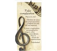 Framan PERGAMINO DE Piedra LABRADA con Textos para Ocasiones Especiales, Original Y ECONÓMICO. Feliz CUMPLEAÑOS