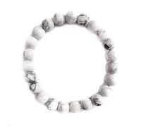 Framan Pulsera de piedra natural disponible en distintas piedras semipreciosas (Howlita)