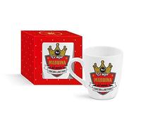 Framan Taza Cerámica para Desayuno en Color Blanco de 300 ml, Un Regalo Original para Familia y Amigos - La Mejor Madrina del Mundo!