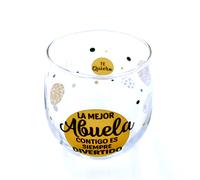 Framan Vaso de vidrio Eres la/el mejor para familiares (Abuela)