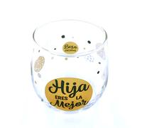 Framan Vaso de vidrio Eres la/el mejor para familiares (Hija)