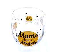 Framan Vaso de vidrio Eres la/el mejor para familiares (Mamá)