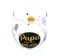 Framan Vaso de vidrio Eres la/el mejor para familiares (Papá)