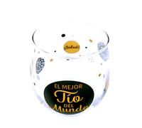 Framan Vaso de vidrio Eres la/el mejor para familiares (Tío)