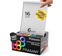 Framar 6x16 Papel Mechas Peluqueria - Papel Aluminio - 250 Hojas