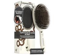 FRAMAR Cepillo Cerdas Jabali Pelo Fino - Cepillo Cerdas - Espresso Martini | Naturales, Cepillo de Pelo Antirotura y Antitirones para Cabello Fino, Ideal Para Añadir Brillo o Volumen, Boar Hair Brush