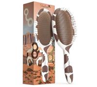 FRAMAR Cepillo desenredante para el cabello - Cepillo para el cabello No Más Enredos - Elegante cepillo desenredante, Cepillos para el cabello de mujeres, hombres y niños (Estampado de vaca)