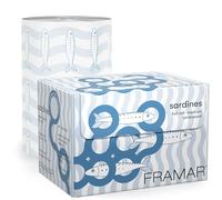 FRAMAR Papel Mechas Peluqueria - Papel Aluminio Peluqueria, Láminas para el Cabello Largo con Textura en Relieve Antideslizante para Estilistas de Cabello - Sardinas Azules - 97,5 metros